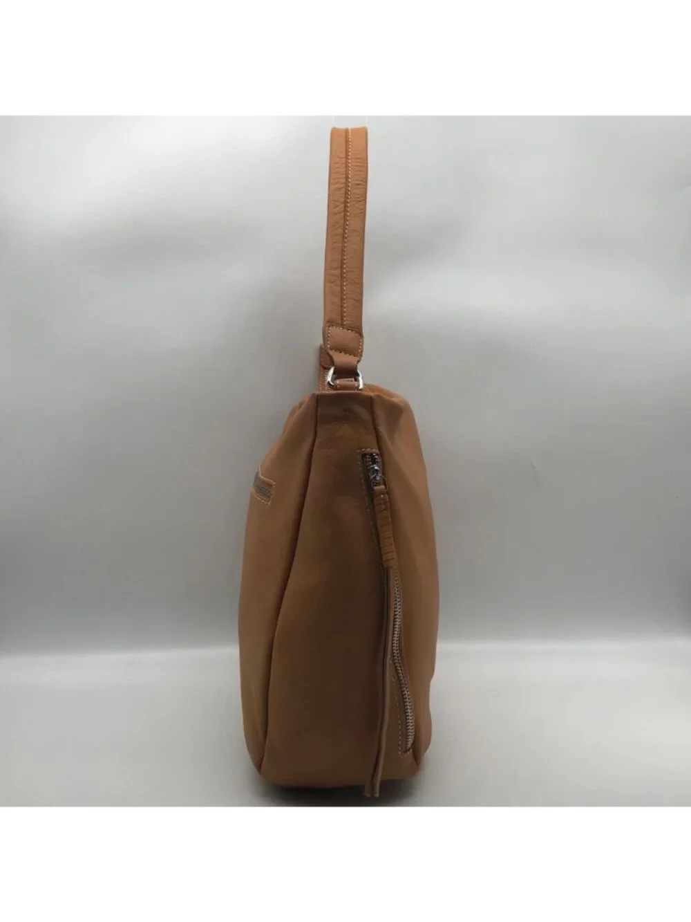 Unbranded Tan Leather Hobo Crossbody
